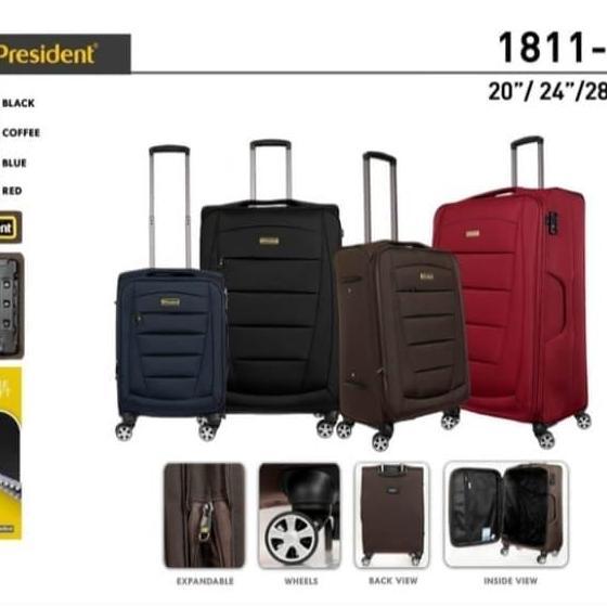 TERBARU - KOPER KAIN PRESIDENT 24 INCH TIPE 1811ORIGINAL/KOPER KAIN 24 INCH