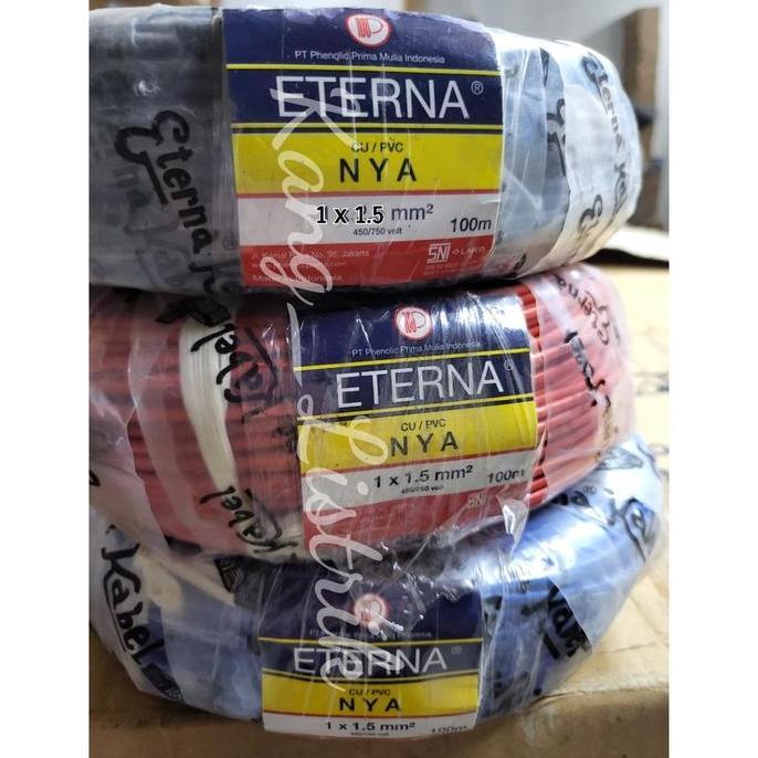 Allthebest- Kabel NYA Eterna 1x1.5mm / Kabel Tunggal Eterna NYA 1x1.5