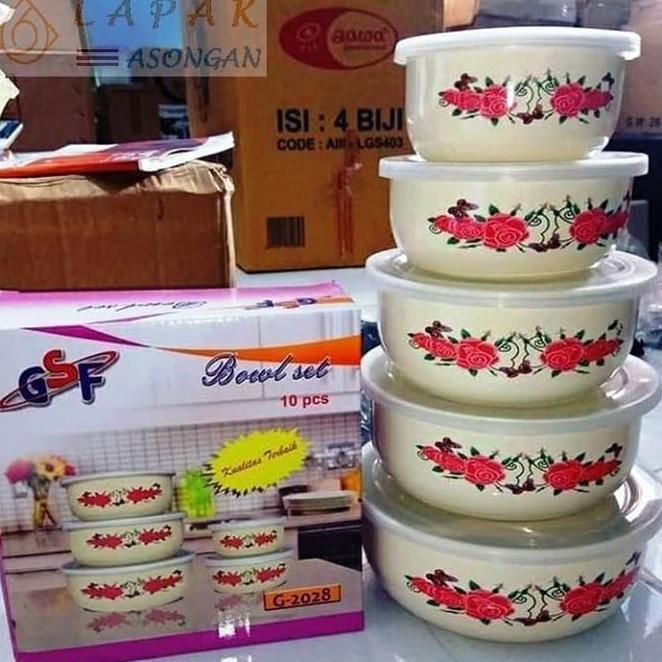 Rantang Set Panci Set Bowl GSF Enamel Set Rantang Susun (1kg muat 2 CS