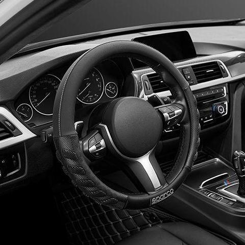 Sarung Stir Mobil Cover Steer Car Sparco SPS101 Original Premium Italy Universal Setir Asli Kulit Le