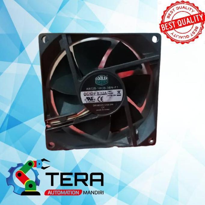 TERBARU - Cooler Master 8CM MODEA8025-18CB-3BN-F1, 12V 0.12A, 80x15mm (80x1.5cm)