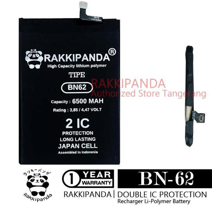 TERMURAH - Rakkipanda BN-62 for Baterai Redmi 9T Poco M3 BN62 Double 2IC Protection