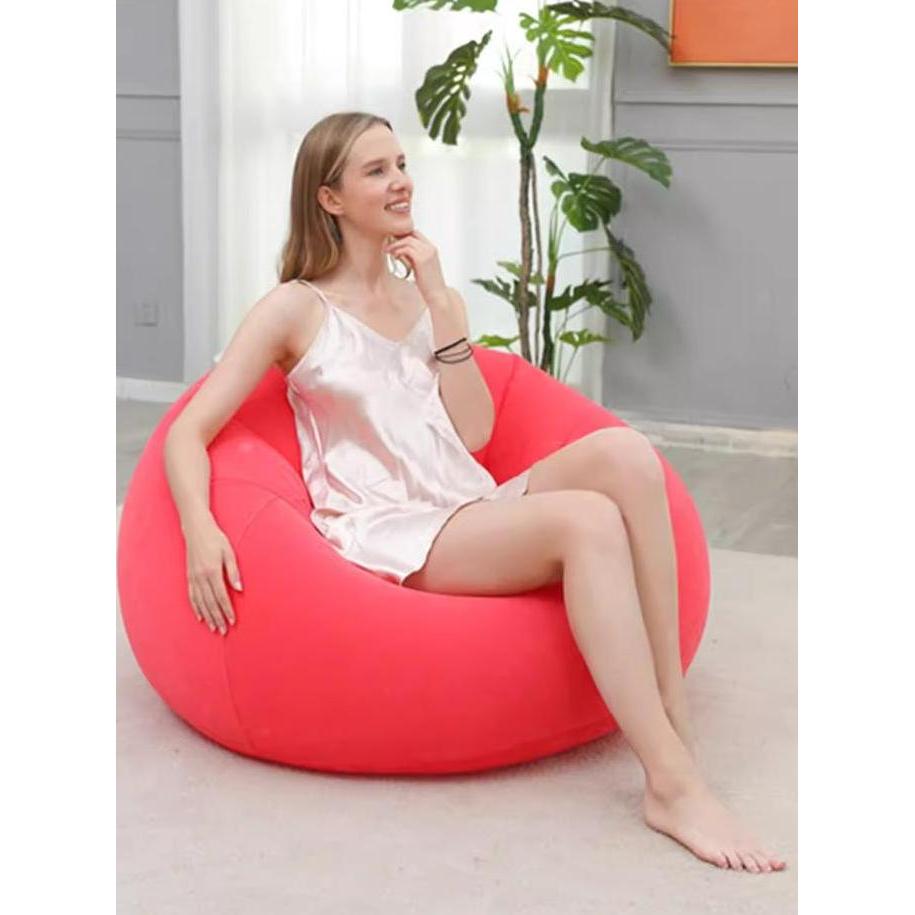 Sofa Bola Tiup Baru Sofa Malas Berkelompok PVC Desain Kreatif Trendi Sofa Malas Portabel yang Harus 