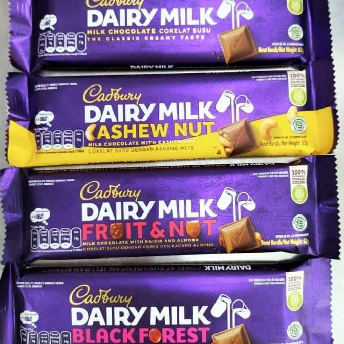 Cadbury Dairy Milk 62gr Coklat Cadburry