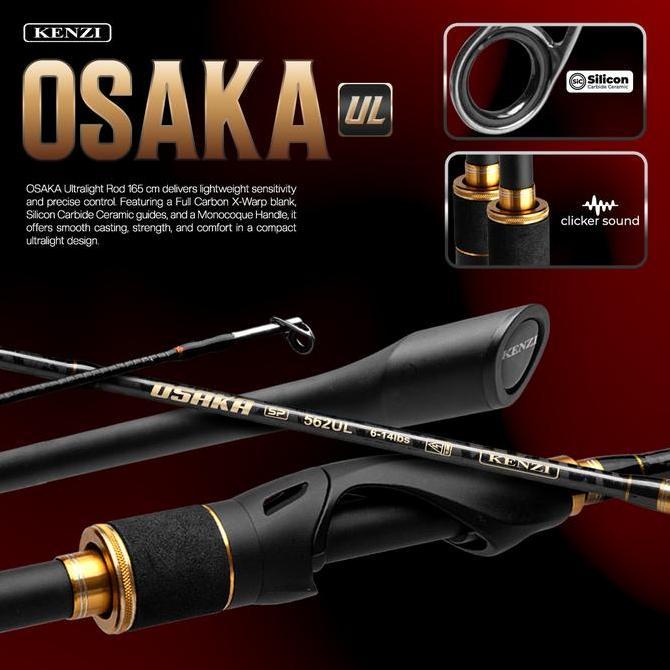 Promo JORAN KENZI OSAKA 562 UL | SiC Guide Anti Korosi | Full Carbon X-Wrap | Solid Carbon | 2-6lbs 