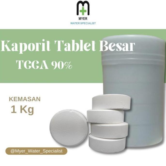 Kaporit Tablet Besar TCCA / klorin tablet / TCCA Tablet 1 kg
