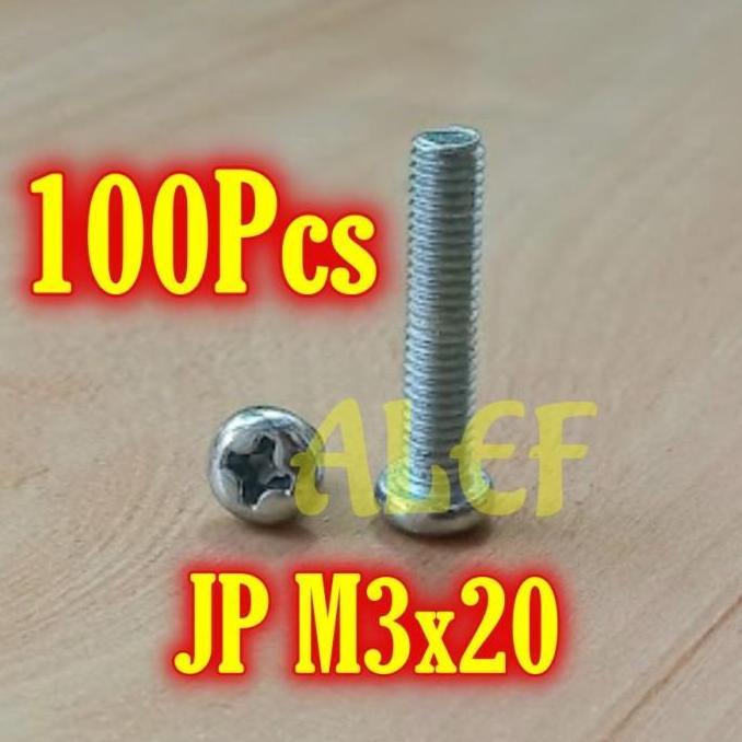 Baut JP M3 Panjang 20mm