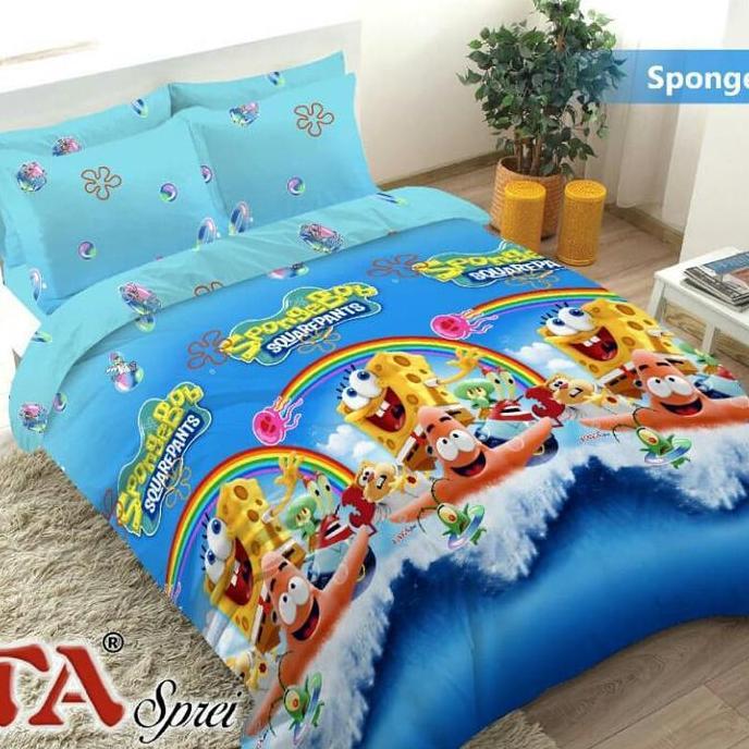 IROSAKA Bedcover Set King Fata New Spongebob 180x200 cm