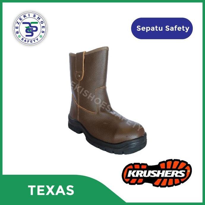 SEPATU SAFETY KRUSHERS TEXAS BROWN / SAFETY SHOES KRUSHERS TEXAS