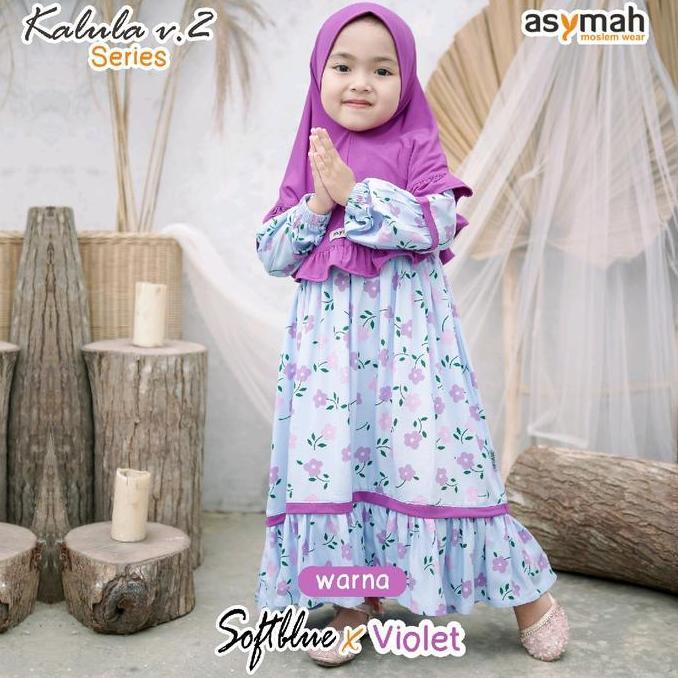 Asymah Gamis Anak Rayon Adem Kalula Series By Asymah Bahan Rayon Valencia Mix Jersey Premium ITY Hal