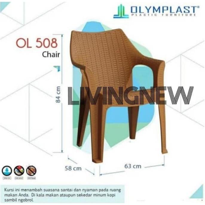 Kursi Plastik Sandaran Olymplast OL 508