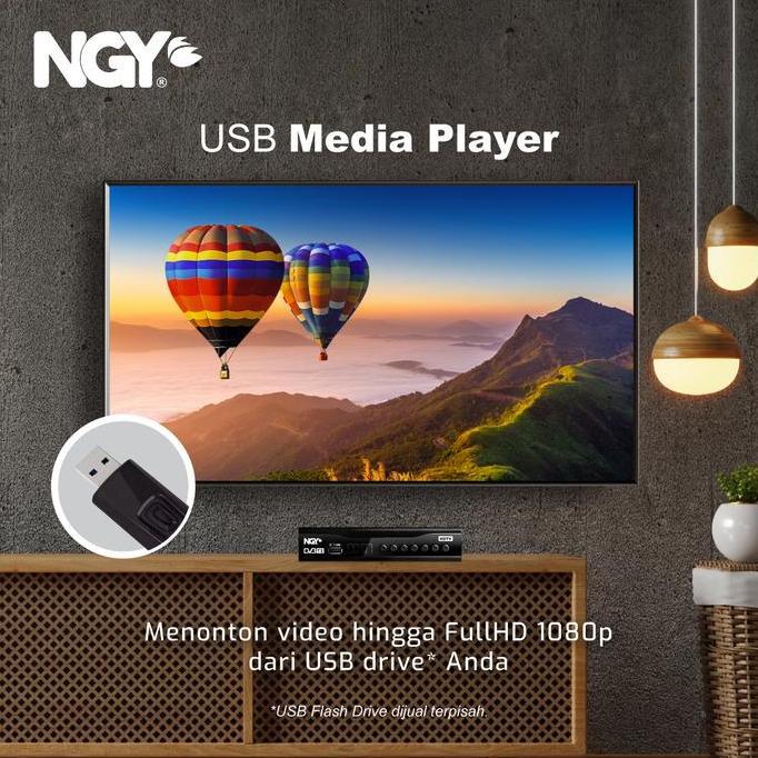 NGY Digital Set Top Box HD / STB Siaran DVB T2 Receiver | NGY-801 NAGOYA Original