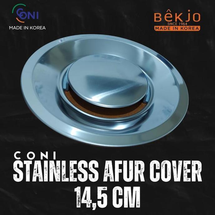 '' STAINLESS AFUR COVER 14,5 CM BISA UNTUK CONI, YOYO, LIZENS, DAN CGS ''
