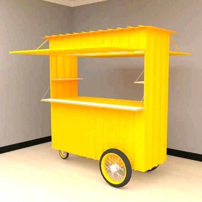 Terlaris Booth Kontainer Gerobak Dorong