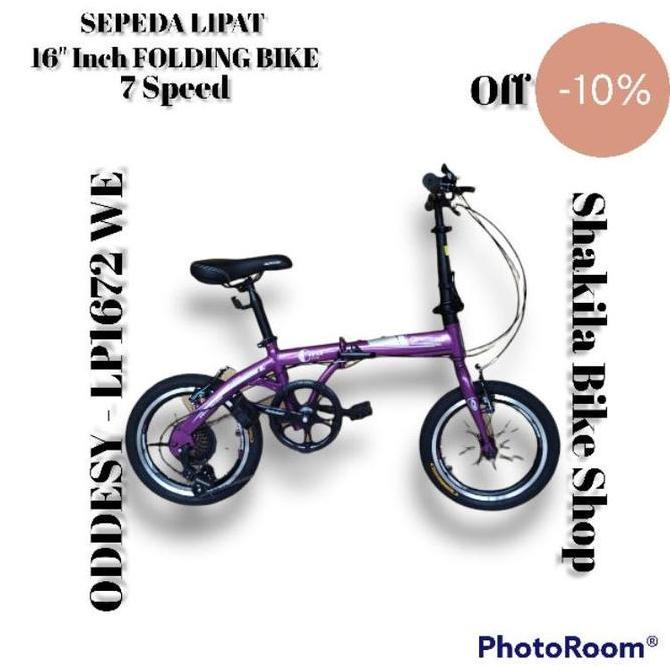 Terlaris Sepeda Lipat 16 Odessy Atx 20 Pf 5.0 Ungu 16 Inch