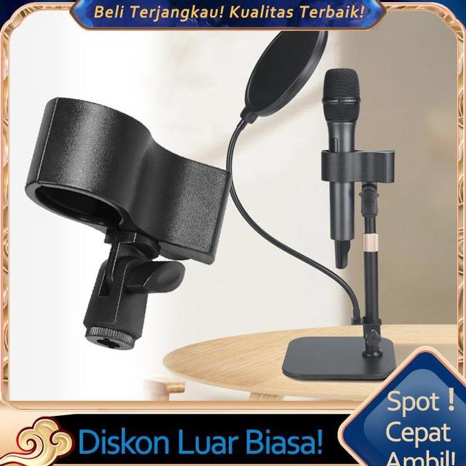 MVO Holder Mic Wireless/Mic holder universal large size Mikrofon kondensor holder jepit