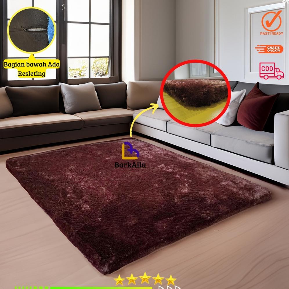 Karpet Bulu Rasfur Lembut 180x80x5cm Bergaransi