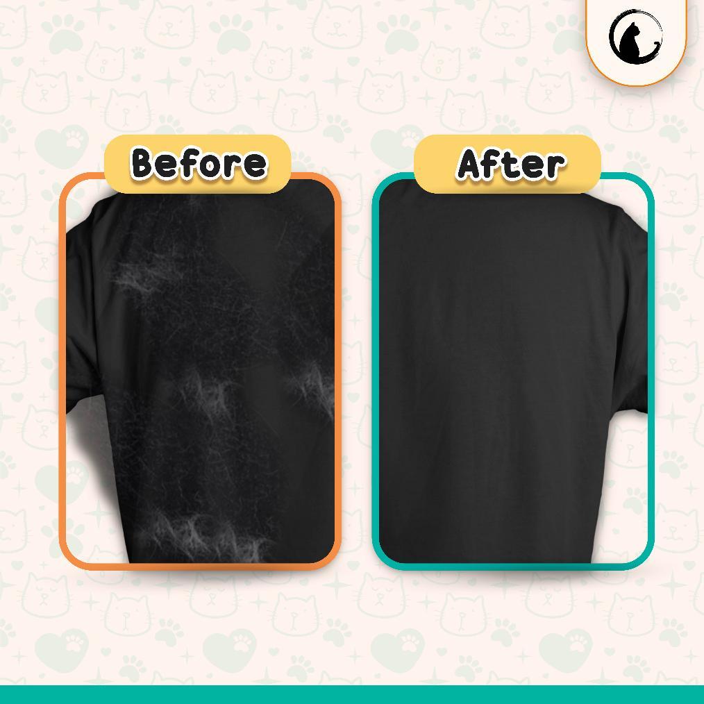 new product olive care pembersih bulu kucing/anjing pocket roller portable 2in1 travel mini size dua