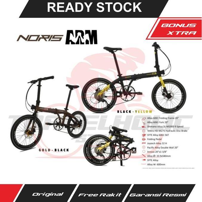 Terlaris Sepeda Lipat Pacific Noris Arm 20" (Folding Bike)