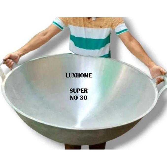 KUALI SUPER NO 32 - KUALI EXTRA JUMBO 79CM ALUMUNIUM COR IRON CAST / WAJAN PENGGORENGAN TERBESAR SUP