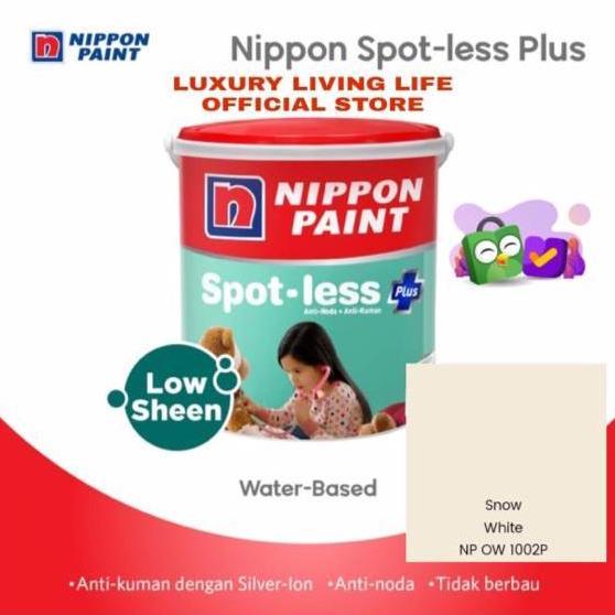 Cat Tembok Nippon Paint Spotless Plus Snow White 20L Pail Anti Bakteri