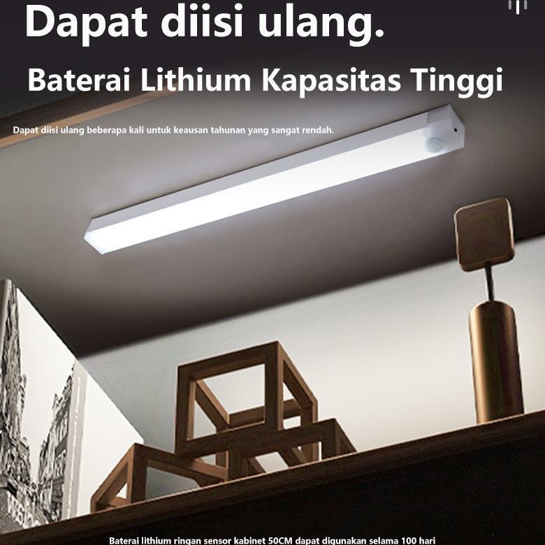 Big Sale Lampu Tl Led Sensor Gerak Magnetic Motion Sensor Lampu Stick Panjang 10,20,30-50 Cm Dapat D