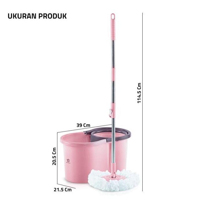 Alat Pel Lantai Ultra Mop Aclima 1752 - Pelan Lantai Spin Mop Pel Putar