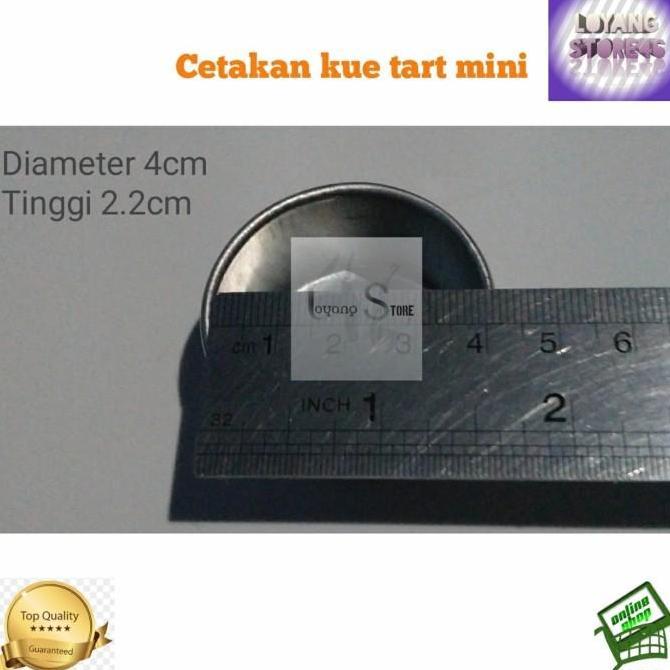 Cetakan kue tart mini / tartlets / pie mini bulat tanpa sambungan