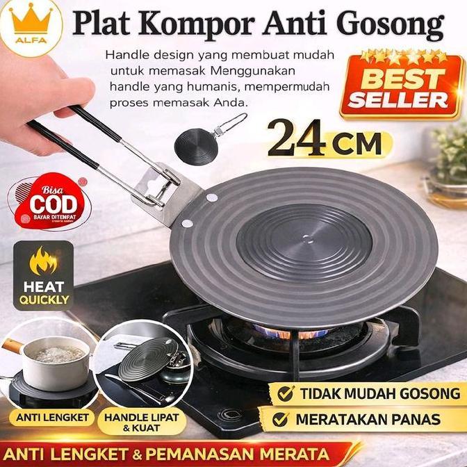 Plat Alas Kompor Panci Dan Wajan Anti Gosong Grill Pan Penghantar Panas Kompor Gas Alat Masak Melind