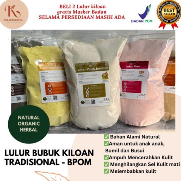 LULUR KILOAN / LULUR TRADISIONAL/ BEDDA LOTONG/ SCRUB BADAN/ PEMUTIH KULIT
