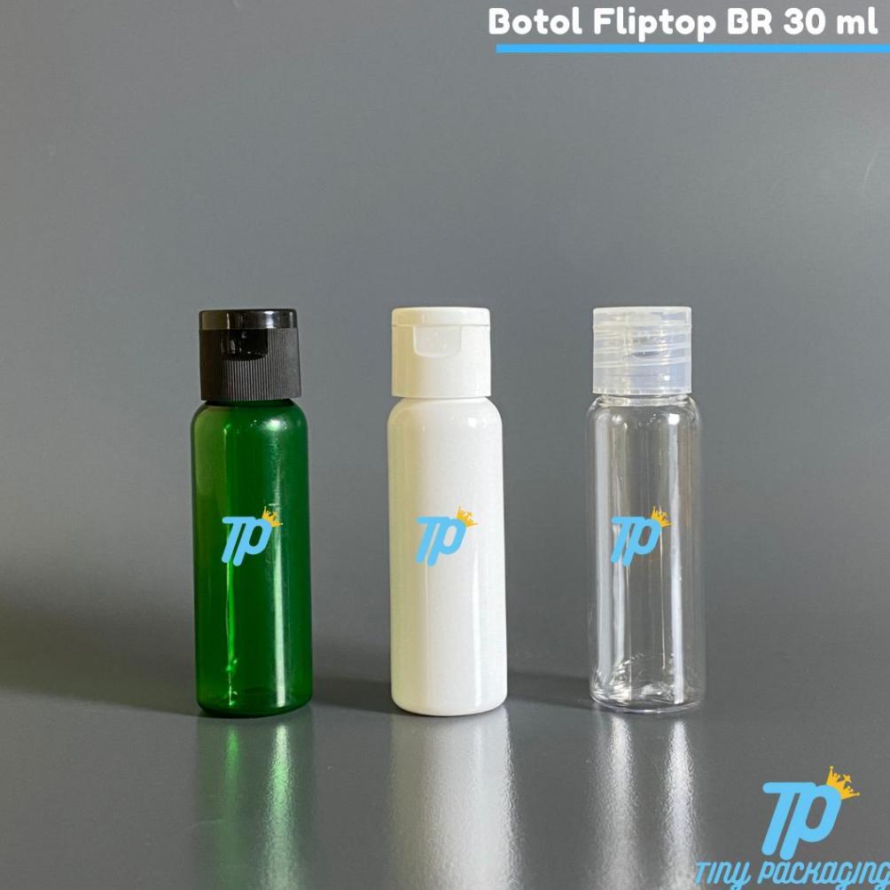 HOT SALE Botol Fliptop 30 ml | Botol PET 30 ml BR | Botol Plastik 30 ml Fliptop