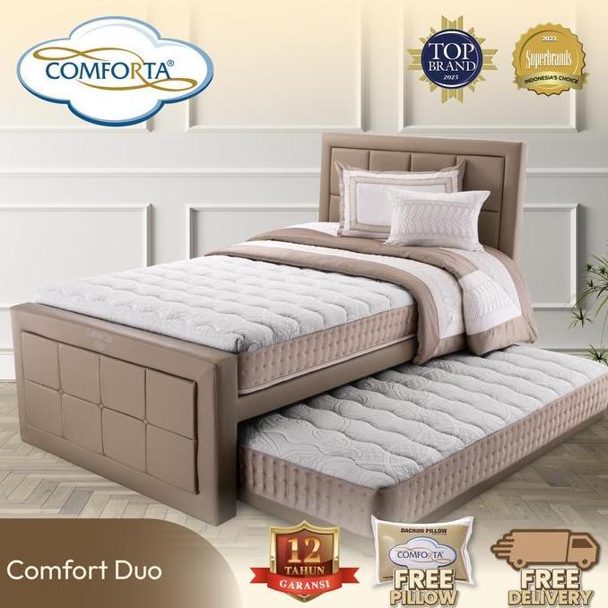 Terlaris Comforta Kasur Springbed Comfort Duo Fullset