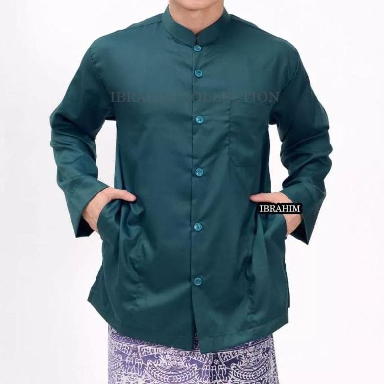 original baju koko lengan panjang pria baju koko buat grub hadroh sholawatan