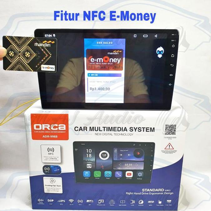 Head Unit Android Orca New Standar RAM 4/128GB + Kamera 360
