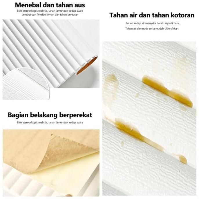 Wallpaper stiker dinding / Wallpaper Foam 3D Motif / PLAFON WALLPAPER MU Dekorasi Kamar 70x70CM