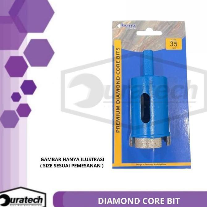 Diamond core bit 6mm - Mata bor granit Benz werkz DCB 6 mm biru BZ-6910