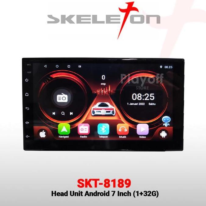 2 din Head Unit Android 7 inch Skeleton 8189 Double Din Bluetooth GPS