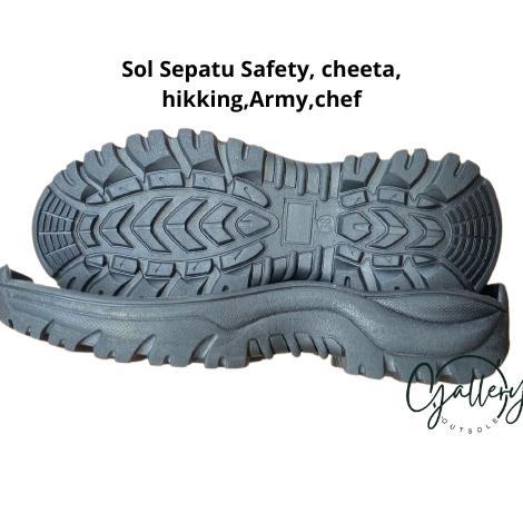 BEST SELLER SOL SEPATU SAFETY BAHAN KARET ALAS SEPATU CHEETA KING ALAS SEPATU SAFETY ANTI SLIP