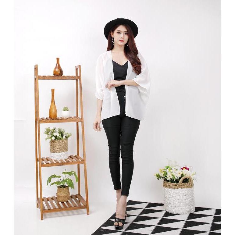 DF176 >> Outer ceruti model batwing / Cardigan korean style / Outer transparan