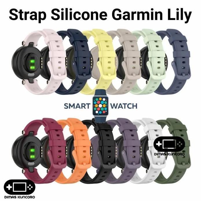 Strap Silicone Garmin Lily 1 silicon tali jam tangan smartwatch rubber murah