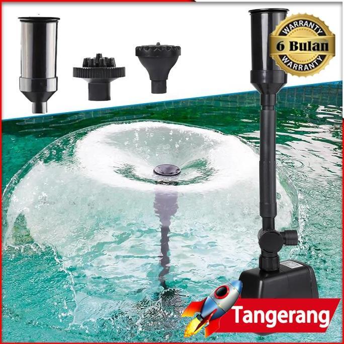 TOKOKUSHOP Pompa Air Mancur Kolam Koi Air Mancur Mesin Air Mancur Koi Kabel Panjang 7 Meter