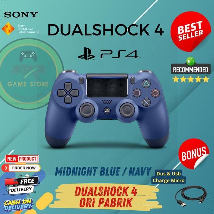 Stik Ps4 Wireless Controler Stik Ps4 Oripabrik Midnight Biru
