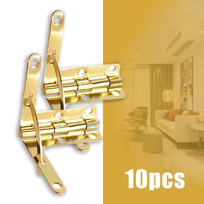 BOWATA 100pcs Engsel Siku Engsel 90'' Engsel Siku Kotak Perhiasan Mini Engsel L untuk Box 3.3.3cm