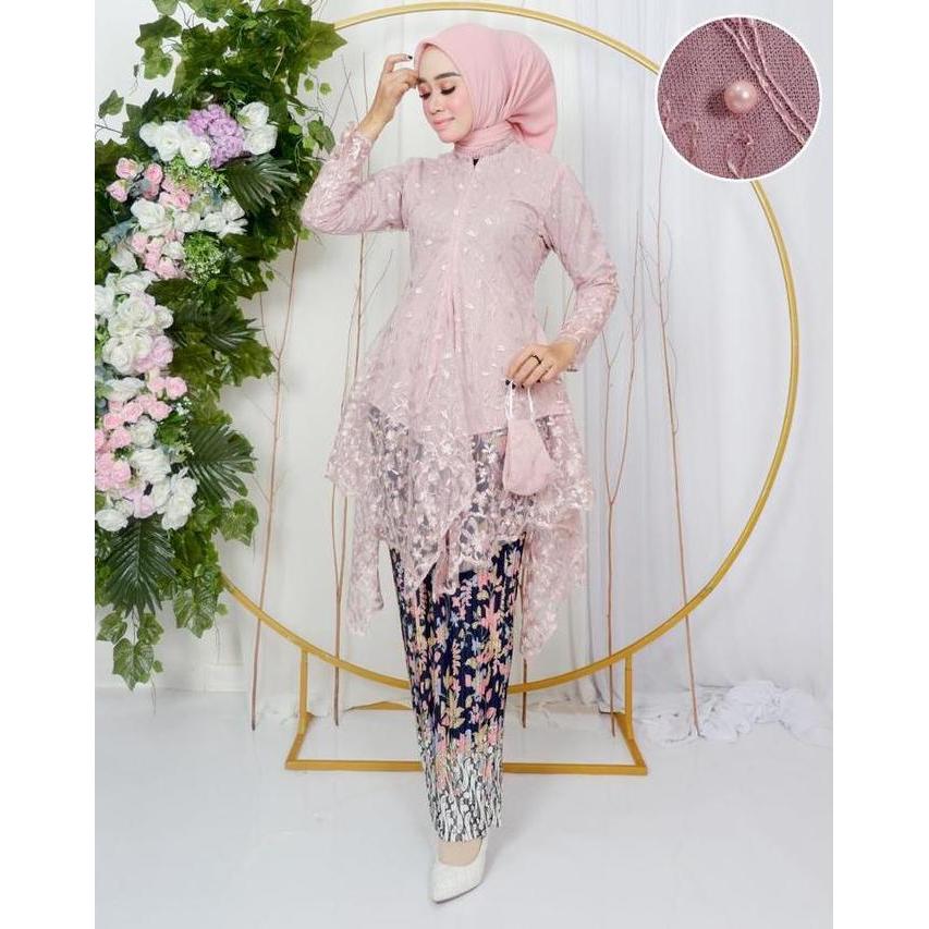 DS246 - Setelan kebaya tunik salena / kebaya modern / kebaya muslimah