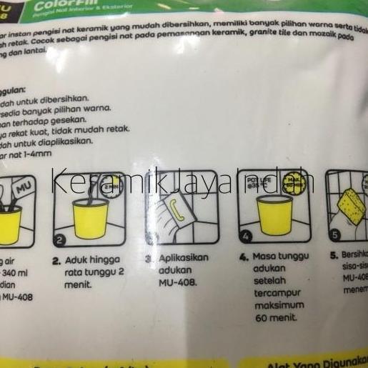 MU NAT KERAMIK | PENGISI NAT MU408 MU 408 SUPER WHITE