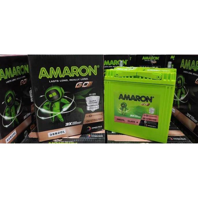 Promo Aki Mobil Daihatsu Ayla NS40ZL / 38B20L Amaron GO Aki Kering 12v / 35A Diskon