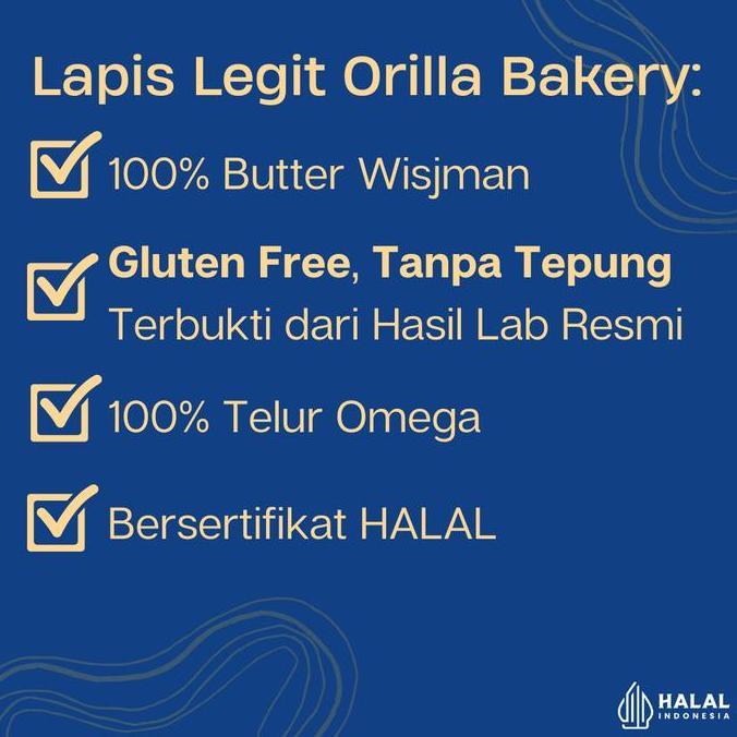 Lapis Legit Mini Bites Premium Original Orilla Bakery Full Wisman Gluten Free Kuning Telur Omega Pas