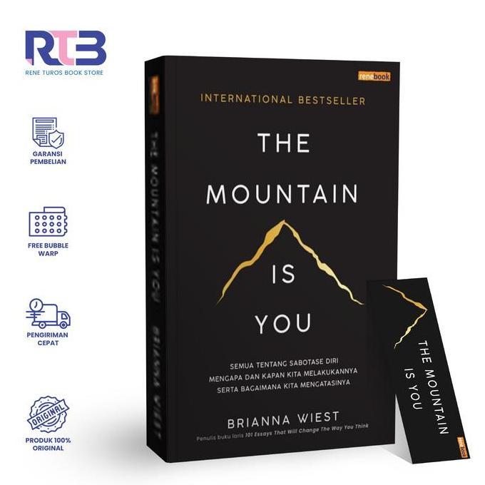 uvassballah  - renebook buku the mountain is you oleh brianna wiest buku self-improvement soft cover