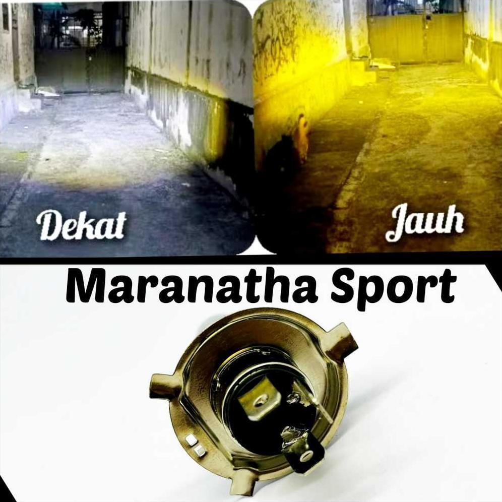 CUCI GUDANG Lampu Utama LED H4 - Lampu depan tipe Laser + Kipas Pendingin - Lampu utama Motor