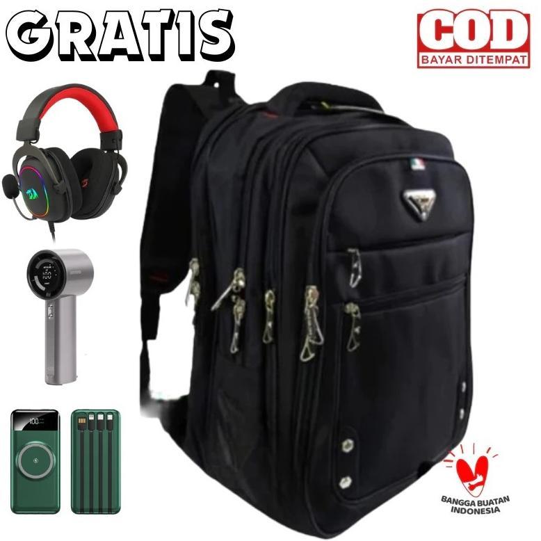 ORIGINAL (FREE JAM TANGAN)TAS POLO MILANO ORIGINAL ASLI TAS RANSEL UKURAN JUMBO BACKPCAK TAS RANSEL 